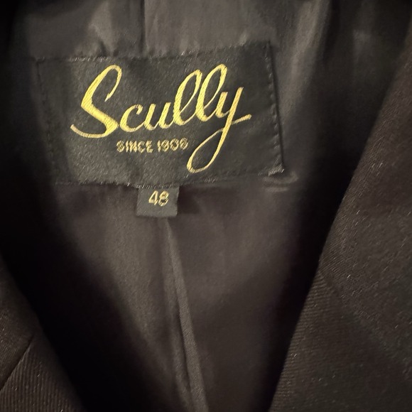 Scullly Mens Floral Tonal Charcoal Button Down Blazer Size 48 - Picture 6 of 6